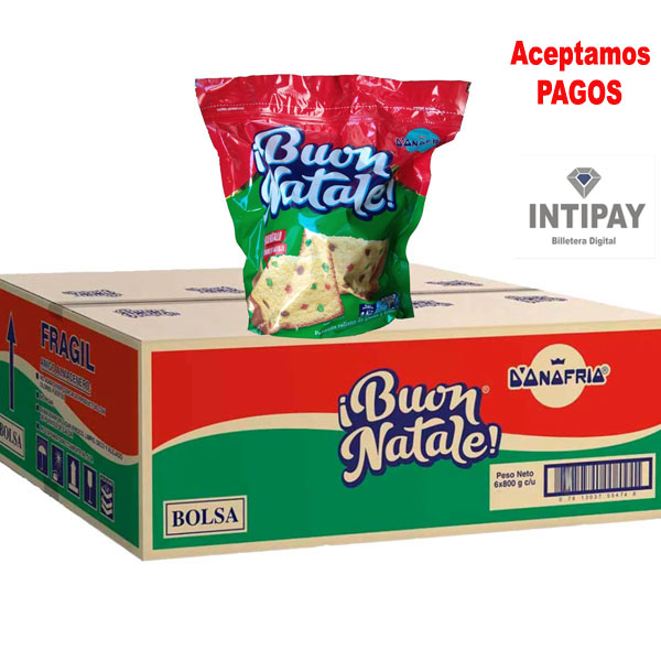 Paneton Buon Natale Bolsa X 6 Unid